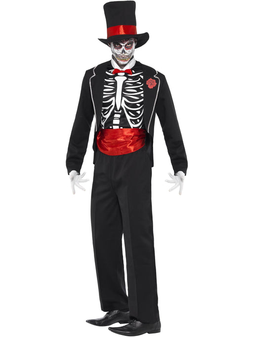 Day of the Dead Costume, Black Large