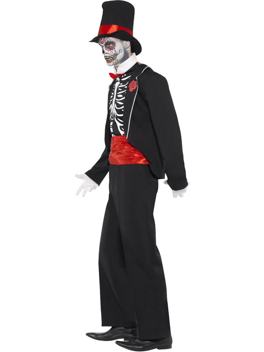 Day of the Dead Costume, Black Large