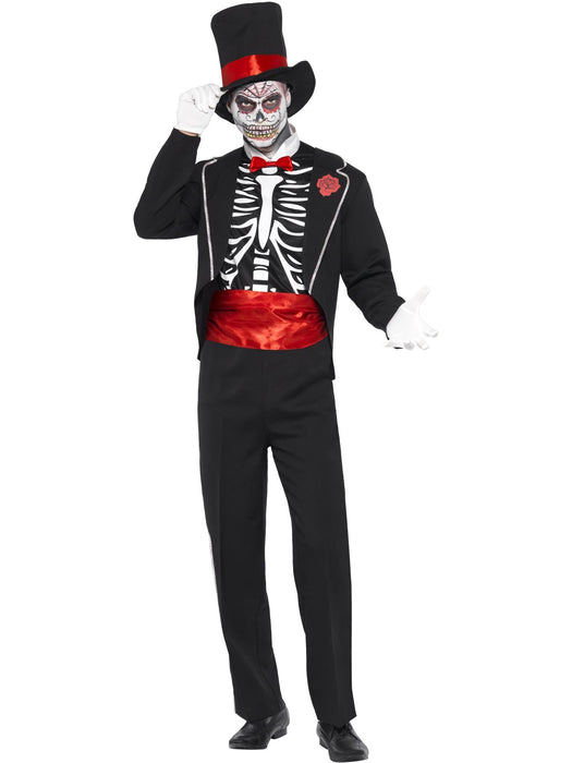Day of the Dead Costume, Black Large