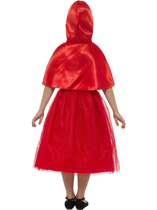Deluxe Red Riding Hood Children's Costume, Red with Dress & Hood Small 4-6