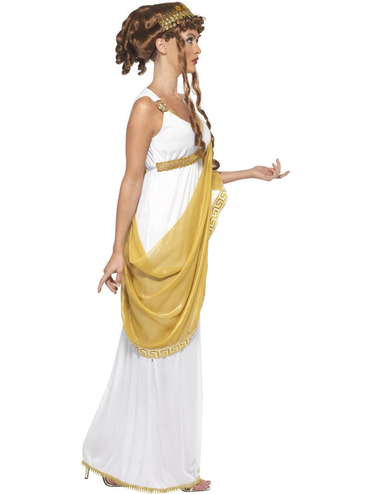 Helen of Troy Costume, White & Gold Adult