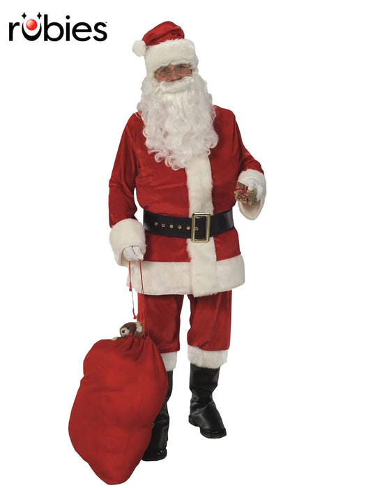 Deluxe Santa Suit with Wig & Beard – Adult Standard