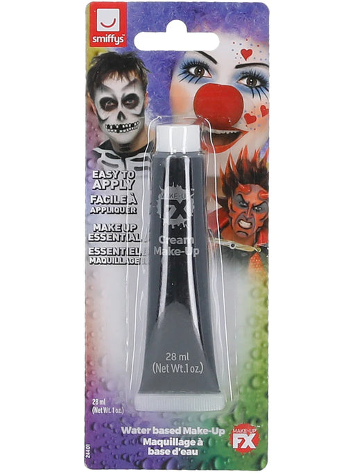 Smiffys Make-Up FX, Aqua Cream Make-Up, Black 28ml/1oz Tube