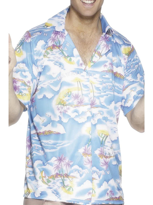 Hawaiian Shirt Blue Adult Costume Large