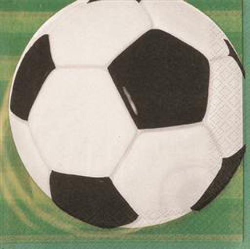 16 3D Soccer Napkins