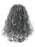 Renaissance Vamp Wig, Black & White Long & Curly