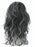 Gothic Vampire Wig, Black, Long with White Highlights