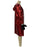 Side view of shiny red Boxing Champion costume and hooded jacket