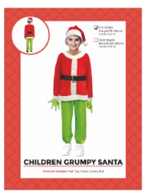 Childrens Grumpy Santa Costume