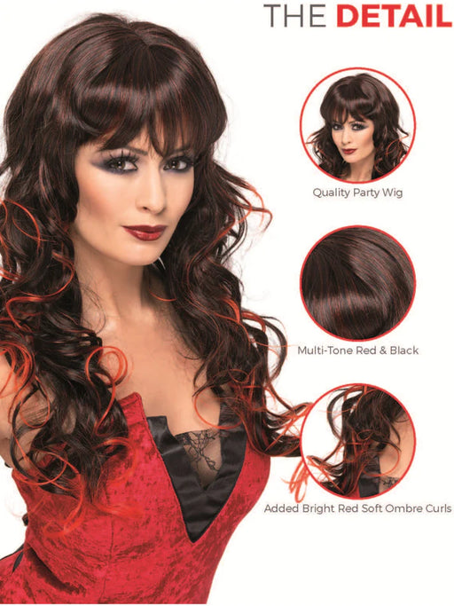 Vixen Wig, Brown Long & Curly
