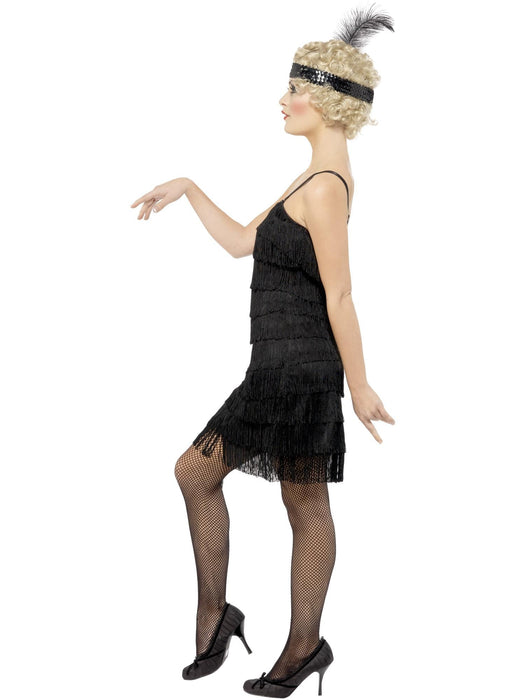 Deluxe Fringe Black Flapper Costume