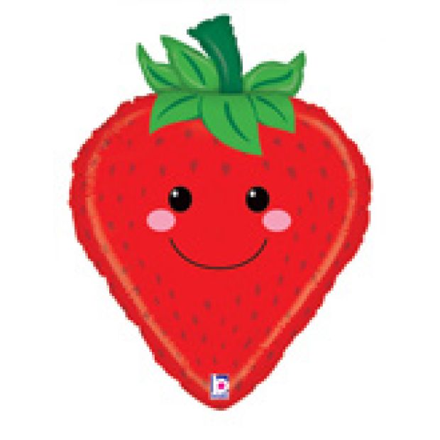 Betallic Foil Shape 66cm (25") Produce Pals Strawberry