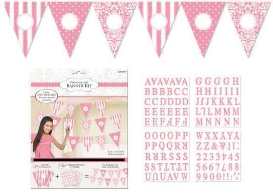 Personalized Pennant Banner Kit