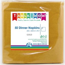 Dinner Napkin Pack 50 - Gold