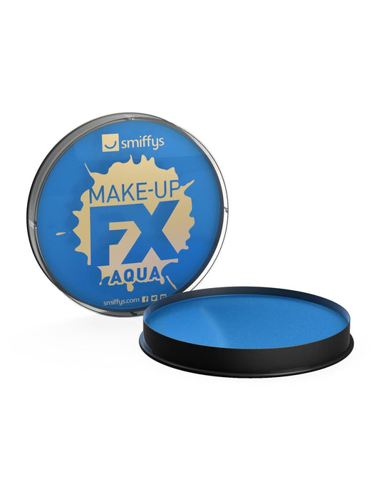 Smiffys Make-Up FX, Royal Blue Aqua Face and Body Paint,16ml, Water Based
