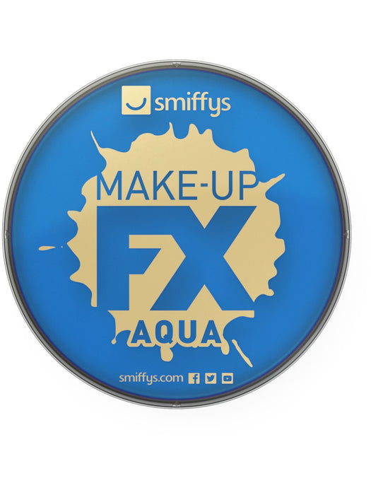 Smiffys Make-Up FX, Royal Blue Aqua Face and Body Paint,16ml, Water Based