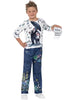 David Walliams Deluxe Billionaire Boy Costume, Blu