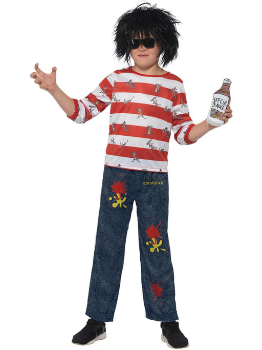David Walliams Deluxe Ratburger Costume Large 10-12