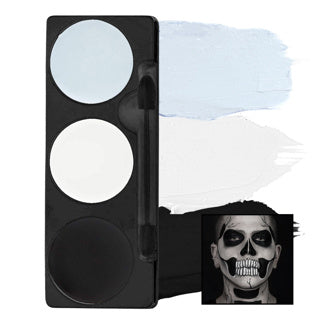 Skeleton Tri Colour Make Up Palette Carded