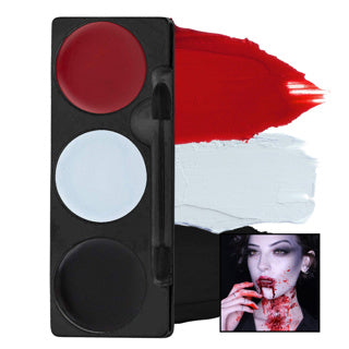 Vampire Tri Colour Make Up Palette Carded