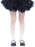 Coco children's white fishnet tights in size L, shown with a black skirt and black shoes
