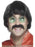 70s Mersey Wig & Tash, Black