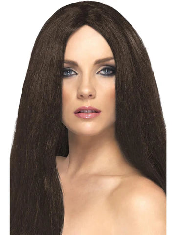 Star Style Long Straight Wig Brown