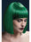 Fever Lola Wig, Green Blunt Cut Bob with Fringe, 30cm / 12in