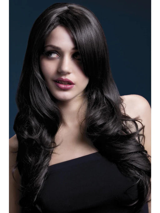 Fever Nicole Wig, Brown Soft Wave with Side Parting, 66cm / 26in