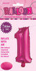 Hot Pink "1" Numeral Foil Balloon 35cm