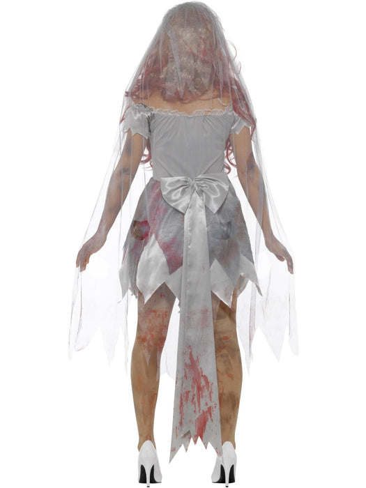 Adult Deluxe Zombie Bride Costume Large