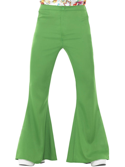 Flared Trousers, Mens, Green
