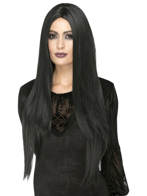 Deluxe Witch Wig, Black Extra Long, 75cm/30in, Heat Resistant/Styleable