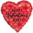 Happy Valentines Day Kisses Foil 17" (43cm)