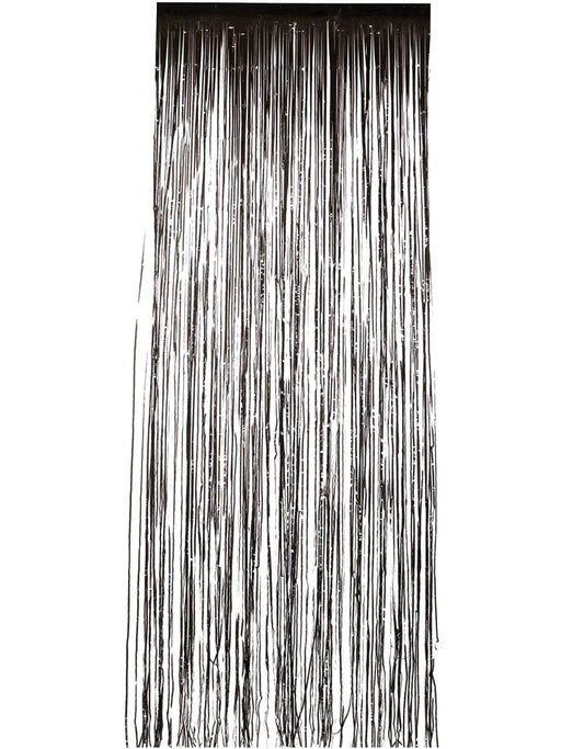 Shimmer Curtain, Metallic Black