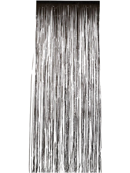 Shimmer Curtain, Metallic Black