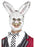 White Rabbit Mask, White EVA, with Fur