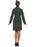 WW2 Army Girl  Adult Costume, Green Size 16-18