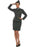 WW2 Army Girl  Adult Costume, Green Size 16-18