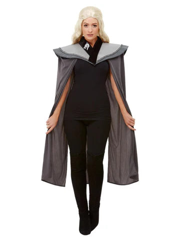 Ladies Medieval Cape, Grey