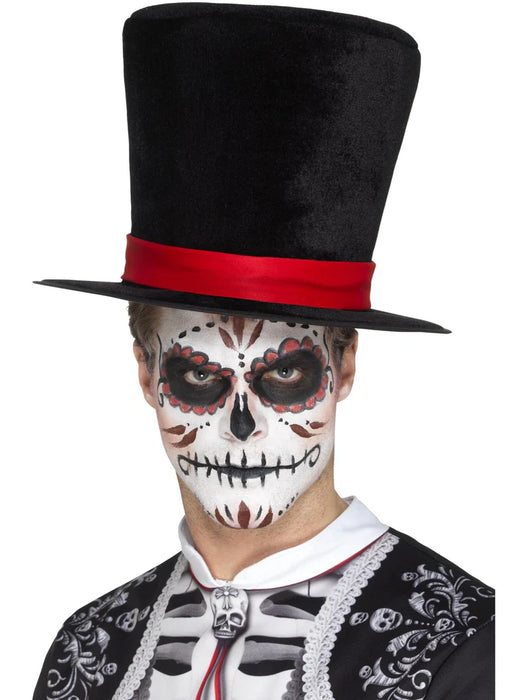 Day of the Dead Top Hat, Black