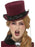 Deluxe Victorian Vampiress Hat, Burgundy