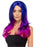 Fashion Ombre Long Wig Blue & Pink