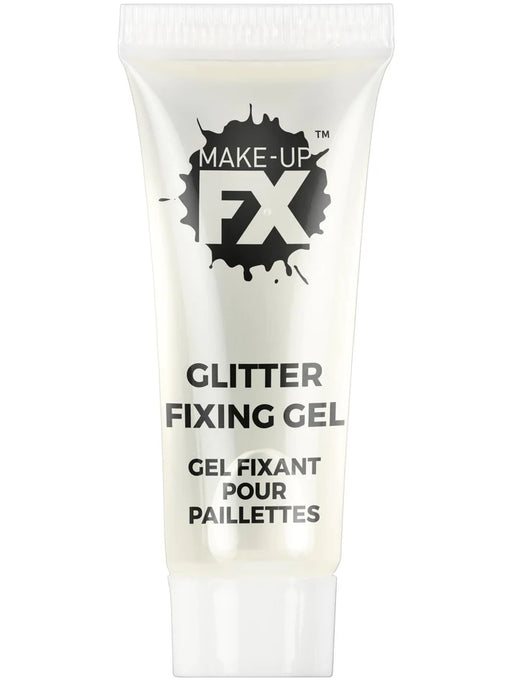 Smiffys Make-Up FX, Fixing Gel for Glitter, 10ml Tube
