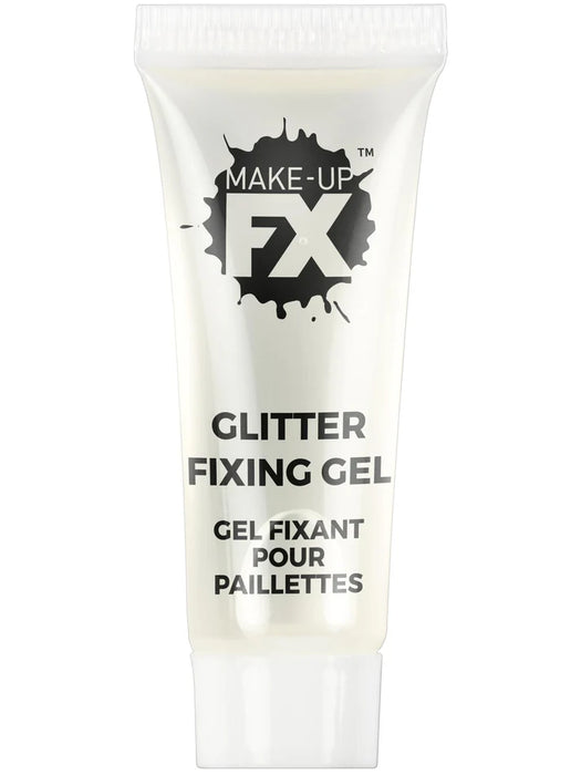 Smiffys Make-Up FX, Fixing Gel for Glitter, 10ml Tube