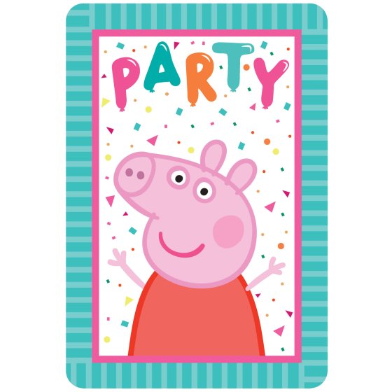 Peppa Pig Invitations 8pk
