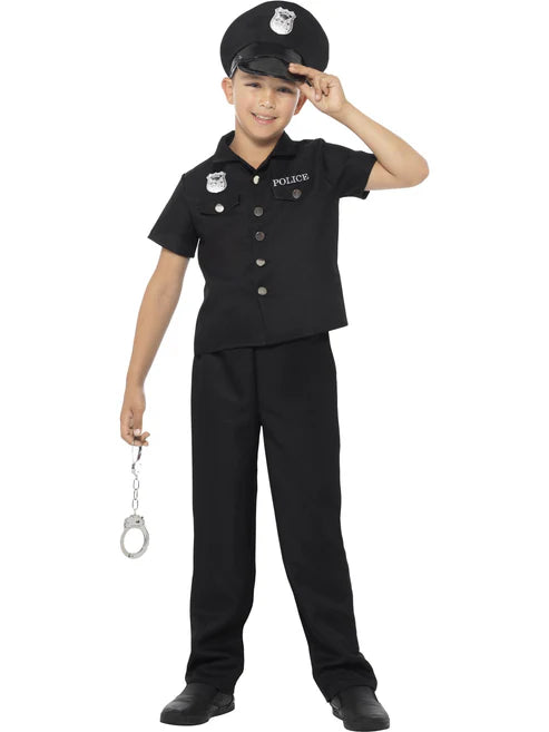 New York Cop Costume Medium Age 10-12