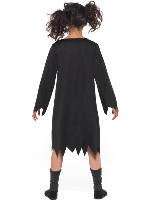 Zombie Student Costume, Black & White Medium 7-9