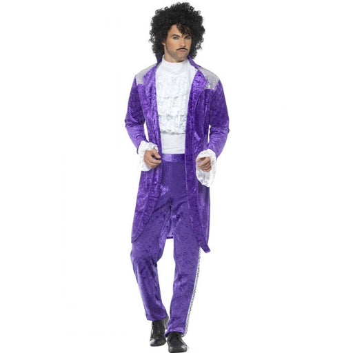 80s Purple Musician Extra Large Costume