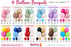 Dazzling Add-On Balloon Bouquet, 4-Balloon Colourways